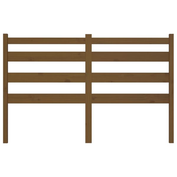 vidaXL Testiera per Letto ambra 126x4x100 cm in Legno di Pino