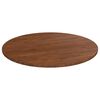 vidaXL Piano Tavolo Rotondo Marrone Scuro &Oslash;80x1,5 cm Rovere Trattato