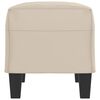 vidaXL Panca crema 70x35x41 cm in Microfibra