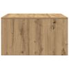 vidaXL Tavolino Salotto con Cassetti Rovere Artigianale 70,5x70x40 cm