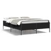 vidaXL Giroletto Nero 120x200 cm in Legno Multistrato e Metallo