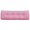 vidaXL Cuscino per Schiena Rosa 140 x 24 x 50 cm Tessuto