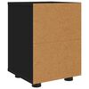 vidaXL Comodino con cassetto Nero 30,5 x 30 x 43 cm Legno multistrato