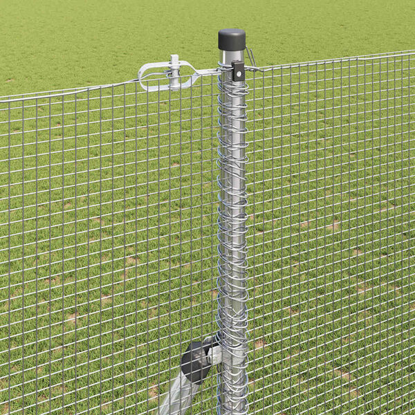 vidaXL Palo della recinzione Argento 10 x 1,5 m (rete 12 x 12 mm)