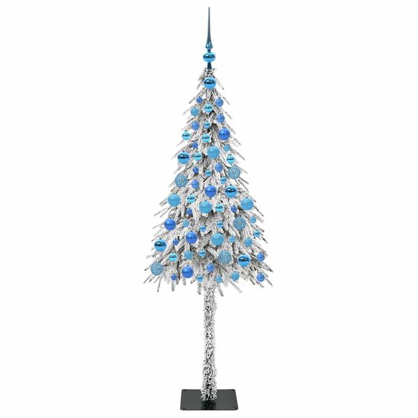 vidaXL Albero di Natale con 300 LED Bianco 180 cm PE e Acciaio