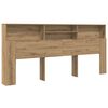 vidaXL Testata del letto Rovere artigianale 220 x 19 x 101,5 cm