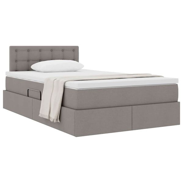 vidaXL Letto con contenitore e materasso Talpa 120 x 190 cm