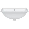 vidaXL Lavandino da Bagno Bianco 52x38,5x19,5 cm Rettangolare Ceramica