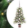 vidaXL Albero di Natale con 150 LED con supporto Verde 65 cm PE