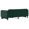 vidaXL Divano Letto con Letto Estraibile Verde Scuro 90x200cm Velluto