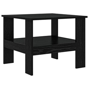 vidaXL Tavolino da salotto Rovere Nero 57 x 55 x 45 cm