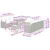 vidaXL Set Divano da Giardino 10 pcs Beige polyrattan