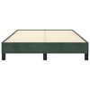 vidaXL Giroletto senza Materasso Verde Scuro 120x190 cm Velluto