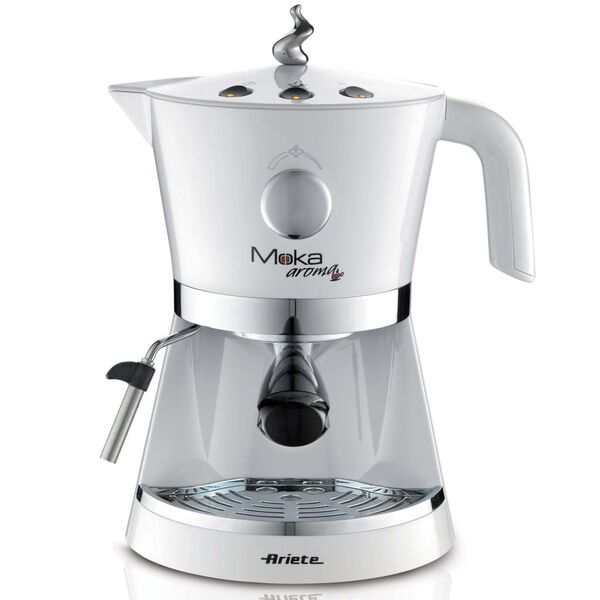 Ariete Macchina per Caff&egrave; Espresso Moka Aroma 850 W Bianco