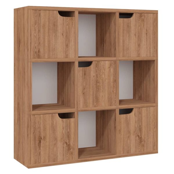 vidaXL Libreria Rovere Marrone 88,5x27,5x88 cm in Legno Multistrato