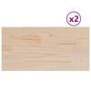 vidaXL Piani Tavolo 2 pz 60x30x1,7 cm Rettangolare Legno Massello Pino