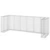 vidaXL Gabbione per Bidoni in Acciaio Zincato 325x100x110 cm