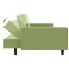 vidaXL Divano Letto a 2 Posti Verde Chiaro in Velluto