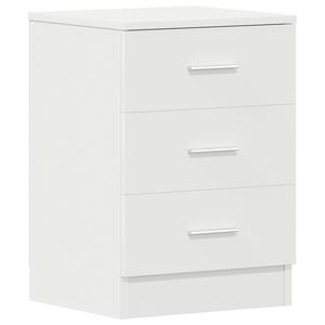 vidaXL Comodino Bianco 38x35x56 cm in Legno Ingegnerizzato