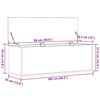 vidaXL Scatola di Stoccaggio Legno vecchio 102 x 35 x 35 cm