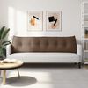 vidaXL Cuscino per Schiena Marrone 180 x 24 x 50 cm Tessuto