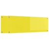 vidaXL Schienale da cucina 2 pcs Giallo 120 x 40 cm vetro temperato
