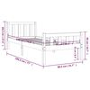 vidaXL Giroletto in Legno Massello 75x190 cm Small Single