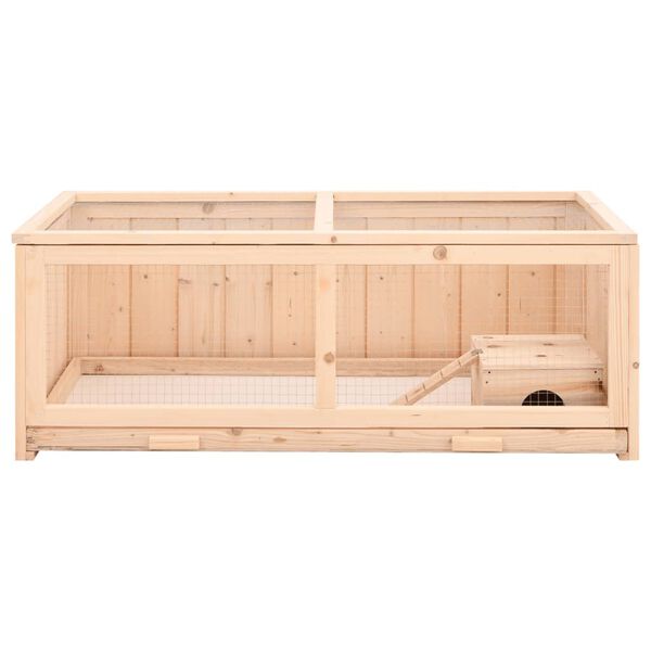 vidaXL Gabbia per Criceti 104x52x38 cm in Legno Massello di Abete