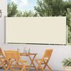 vidaXL Tenda Laterale Retrattile per Patio 120x500 cm Crema