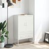 vidaXL Credenza Bianca 68x39x111,5 cm Acciaio