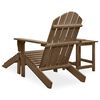 vidaXL Sedia Adirondack con Ottomana e Tavolo Abete Massello Marrone
