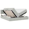 vidaXL Letto con Contenitore con testiera 2 pz Grigio chiaro