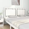 vidaXL Testiera per Letto Bianca 165,5x4x100 cm Legno Massello di Pino