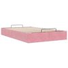 vidaXL Struttura Letto Pouf Senza Materasso Rosa 120x200 cm Velluto