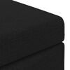 vidaXL Pouf Nero 41 x 41 x 40 cm Tessuto e Legno Ingegnerizzato