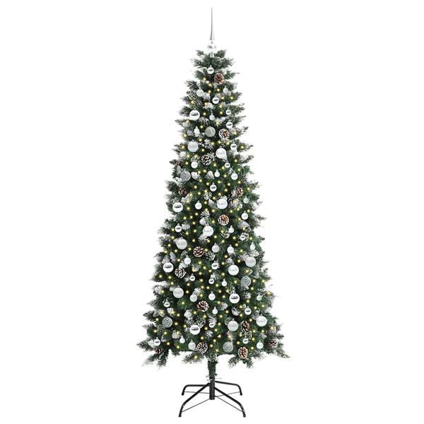 vidaXL Albero di Natale artificiale con 300 LED Verde 210 cm