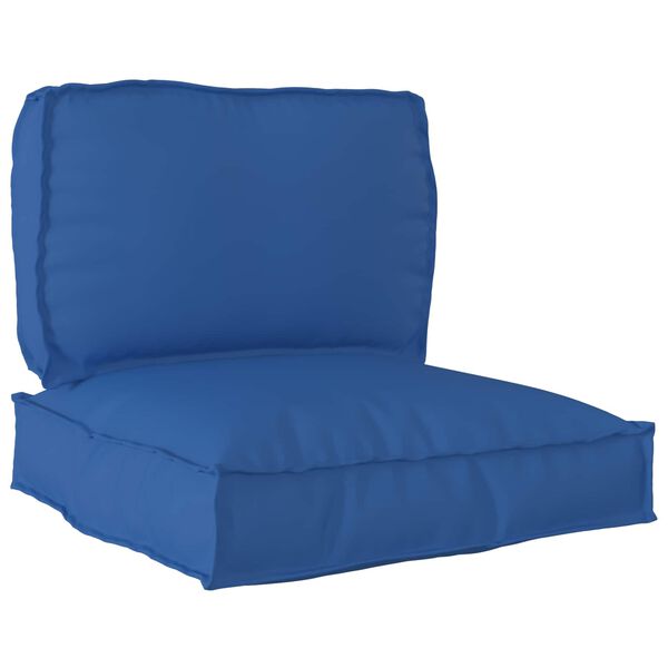 vidaXL Set di Cuscini per Pallet 2 pcs Blu Reale Tessuto Oxford