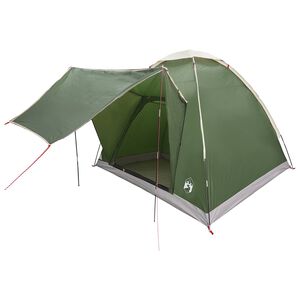 vidaXL Tenda da campeggio 2 persona Verde Poliestere e Acciaio