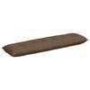 vidaXL Cuscino per Schiena Marrone 180 x 19 x 50 cm Tessuto