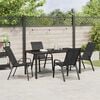 vidaXL Set da Pranzo per Giardino 5 pcs Nero