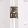 vidaXL Paravento Pieghevole 3 Ante Stile Giapponese 120x170cm Bianco