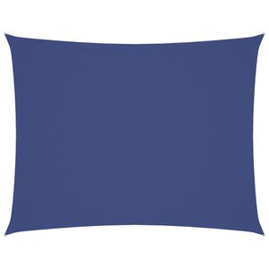 vidaXL Parasole a Vela Oxford Rettangolare 3x4 m Blu