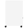 vidaXL Supporto per Stampante con Ruote Bianco 60x48x74 cm