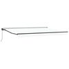 vidaXL Tenda retrattile manuale Bianco 5 &times; 3,5 m