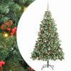 vidaXL Albero di Natale artificiale 300 LED Bianco caldo PVC e Metallo
