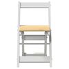 vidaXL Sedie da Pranzo Pieghevoli 4 pz Corona Bianche in Legno di Pino