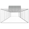 vidaXL Pollaio 14x2x2 m in Acciaio Zincato
