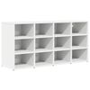 vidaXL Mobile per scarpe Bianco 103 x 30 x 51 cm Legno multistrato