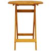 vidaXL Tavolo da Giardino Pieghevole Ø60x75cm Legno Massello di Acacia