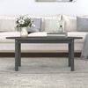 vidaXL Tavolino da Salotto Grigio 110x55x45 cm Legno Massello di Pino
